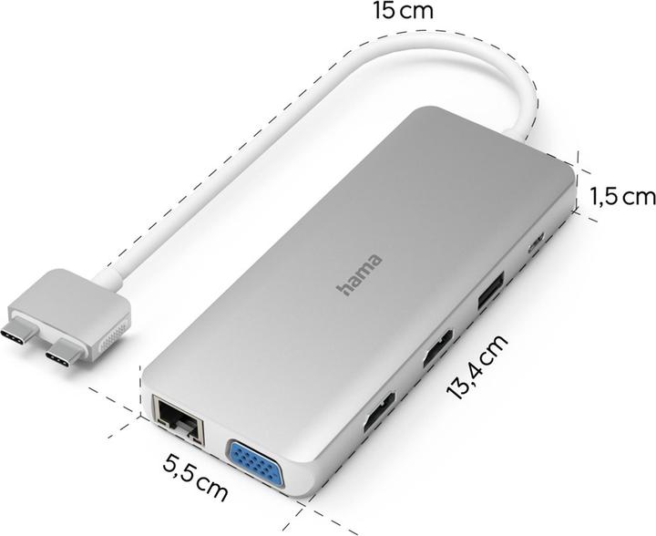 Immagine prodotto Hama Hub USB-C (USB-C, 12 Porti)
