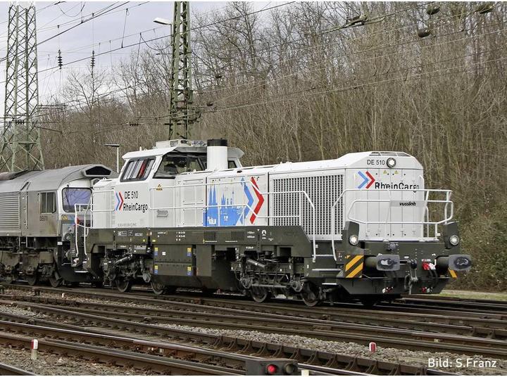 Actual product image Hobbytrain H32101S N Diesel locomotive Vossloh DE18 of Rheincargo Cologne RHC (Track N)