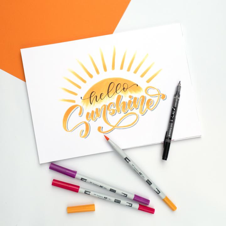 Image du produit Tombow Abbé Pro Sunny Lettering Set (Multicolore, 3 x)