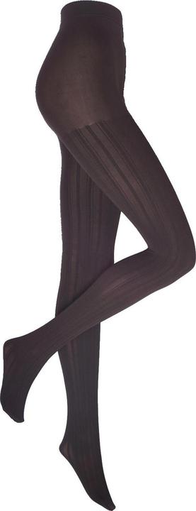 Levee Fashion Stripe Strumpfhosen, Farbe 253 dunkelbraun, Grösse 56-58 (60 DEN, 56 - 58)