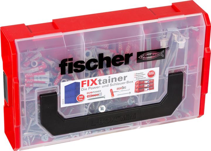 Actual product image Fischer 030189 SK SB card, contains SX 5 x 25 dowel, 20 x chipboard screw 4 x 30 (200 pcs.)