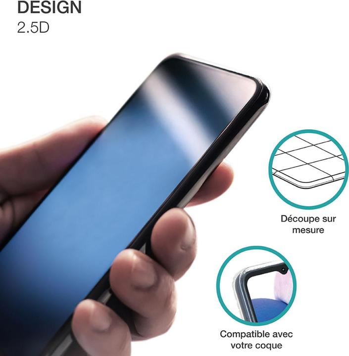 Actual product image Bigben Connected Tempered Glass 2.5D G S21 FE 5G Black (1 Piece, Samsung Galaxy S21 FE 5G)