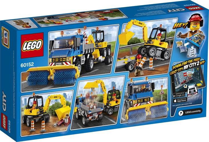 Actual product image LEGO Street cleaners and excavators (60152, LEGO City)