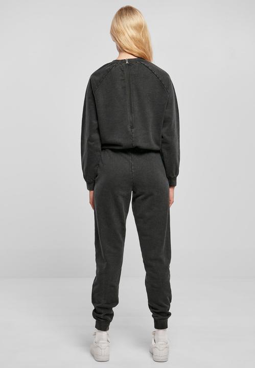 Actual product image Urban Classics Ladies Small Embroidery Long Sleeve Terry Jumpsuit (XL)