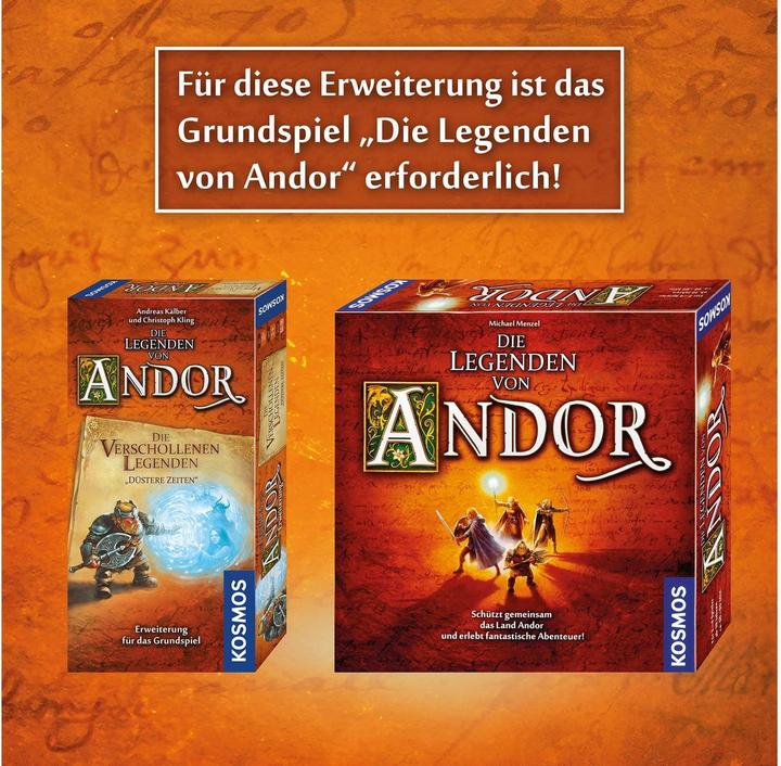 Produktbild Kosmos Die Legenden von Andor - Die verschollenen Legenden "Düstere Zeiten" (Deutsch)