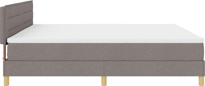 Immagine prodotto VidaXL Letto a molle con materasso Taupe 200x200 cm in tessuto (200 x 200 cm)