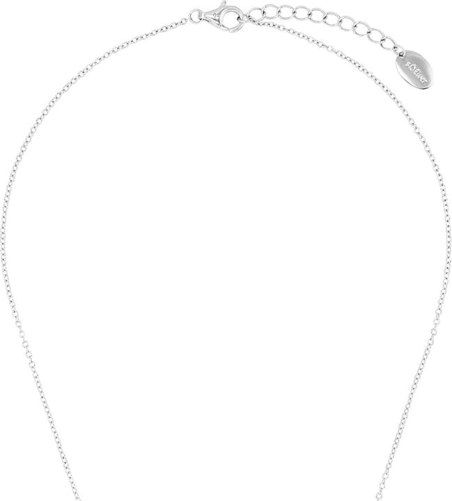 Actual product image S.Oliver Halsschmuck für Damen, 925 Sterling Silber, Zirkonia synth., Muschelkernperle (Silver 925)