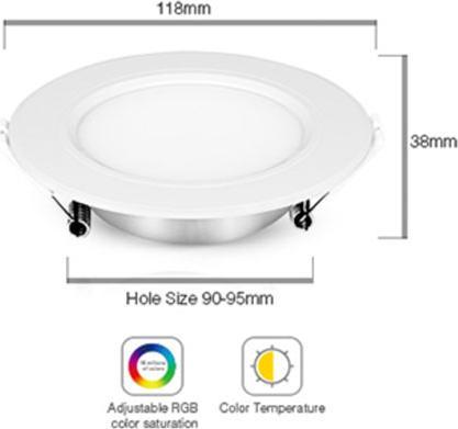Image du produit Milight Spot LED encastré Zigbee 3.0 6W (600 lm)