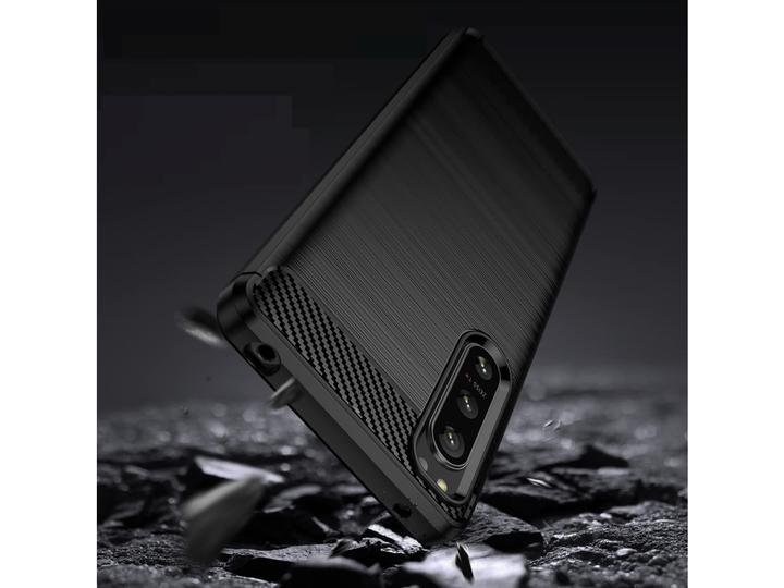 Image du produit Screenguard Étui en TPU souple carbone brossé (Sony Xperia 5 IV)