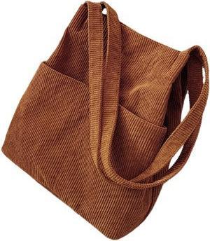 Produktbild Only-Bags.Store Cord Tote Umhängetasche, Tragetasche, IPad Buch Tasche, Geschenk Tasche, Tote Taschen Ästhetik