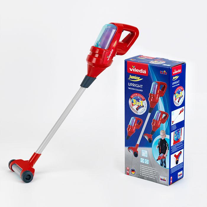 Immagine prodotto Theo Klein 6720 Carrello per le pulizie Vileda con aspirapolvere verticale I Include vari accessori tra cui moc