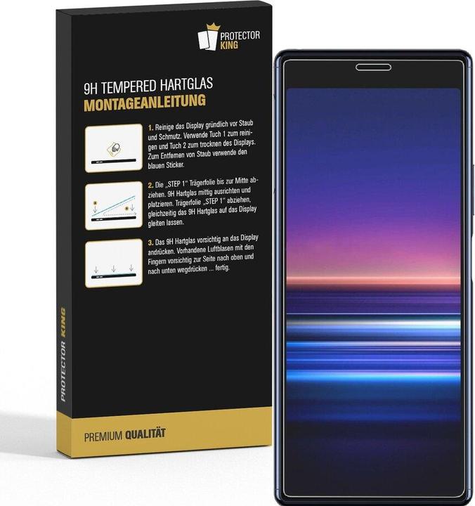 Produktbild Protectorking 1x echtes Tempered 9H Panzerhartglas 3D KLAR (1 Stück, Sony Xperia 5)