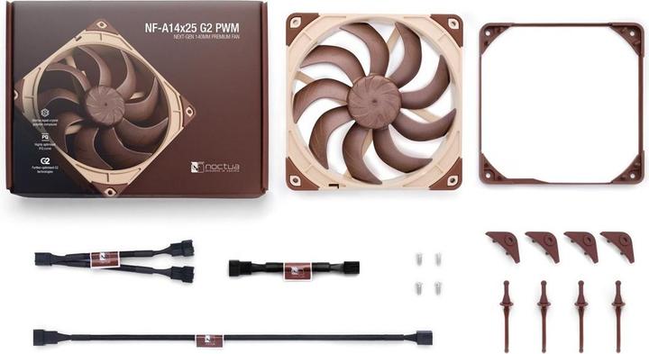 Actual product image Noctua NF-A14x25 G2 PWM (140 mm, 1 x)