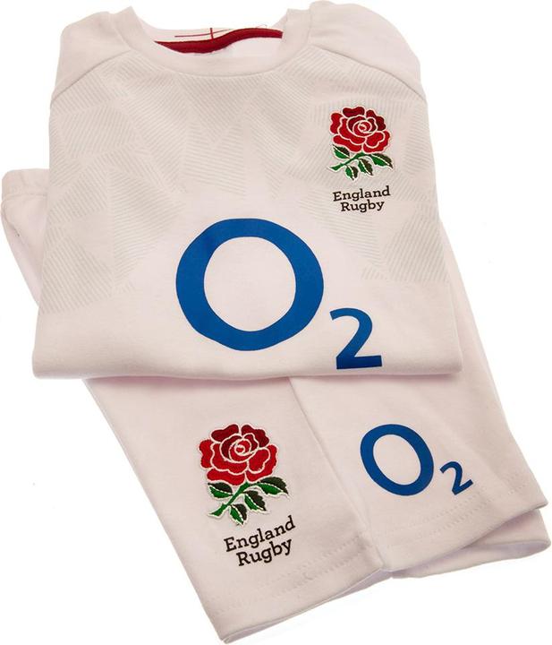 Produktbild England Rugby Baby Home Kit TShirt & Shorts Set (74)