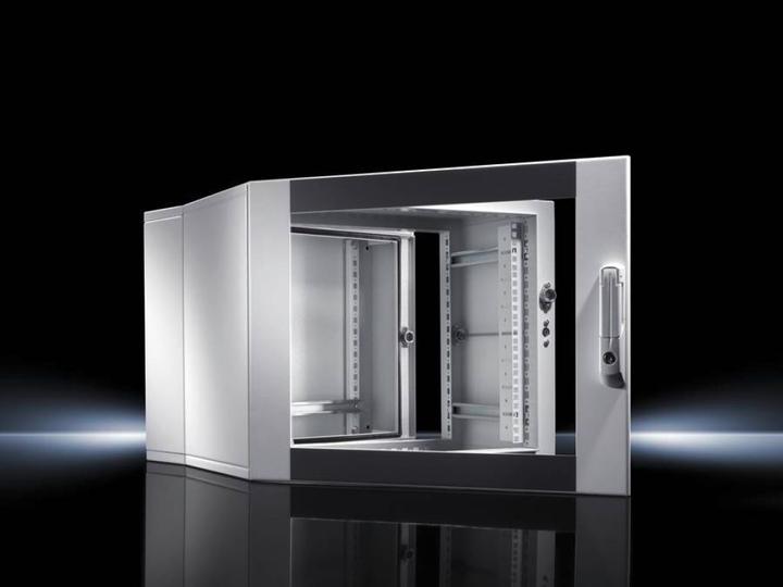 Produktbild Rittal Wandgehäuse EL, 3-teilig mit Montageschienen und Profilschienen (15 HE, 19 Zoll Rack)