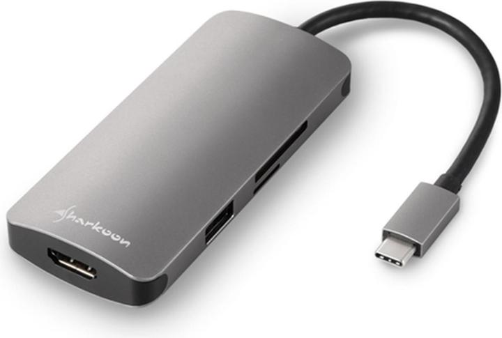Sharkoon Adaptateur multiports de type C (USB-C, 1 Ports)