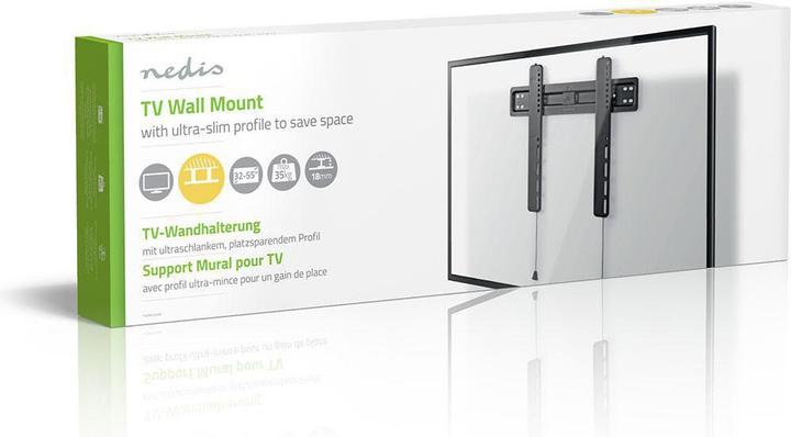 Immagine prodotto Nedis TVWM5030BK - 81,3 cm (32 pollici) - 139,7 cm (55 pollici) - 100 x 100 mm - 400 x 300 m (Muro, 55", 35 kg)