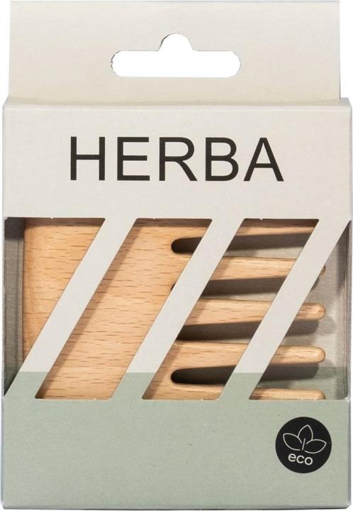 Immagine prodotto Herba Pettine tascabile afro, legno di faggio, certificato FSC®.