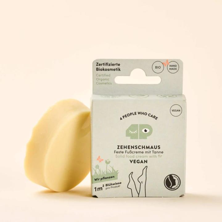 Produktbild 4peoplewhocare Feste Fusscreme - Veganer Zehenschmaus (Nachfüller) (Fussbad)