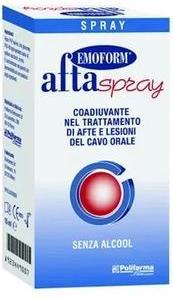 Immagine prodotto Polifarma Benessere Emoform Afta Spray per ulcere e lesioni orali 15 millilitri (15 ml, Spray per bocca)