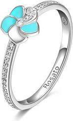 Immagine prodotto Rosato Incantevole fiore d'argento Fiore Allegra RZAL005 - Circuito: 52 mm (L) (52)