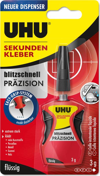 UHU Sekundenkleber (3 g, 3.10 ml)