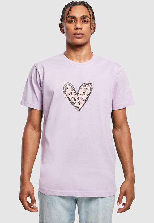 Immagine prodotto Merchcode San Valentino - Maglietta con cuore leopardato a girocollo - 117581 (S)