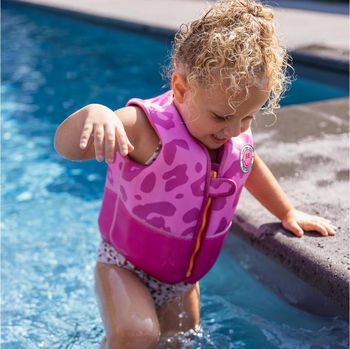 Image du produit Swim Essentials Gilet de sauvetage 4-6 ans Leopard Pink (Taille unique, 18-30 kg)