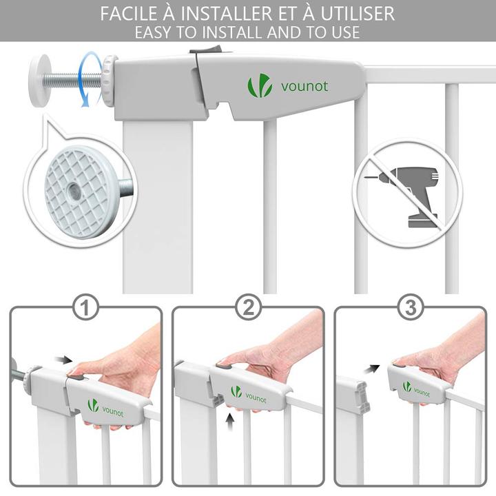 Produktbild Vounot Treppenschutzgitter 76 - 84 cm (75 cm)