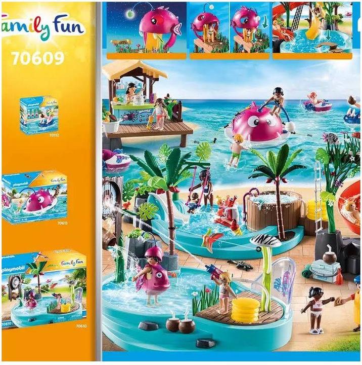 Image du produit Playmobil Aqua Park avec toboggans (70609, Playmobil Family Fun)