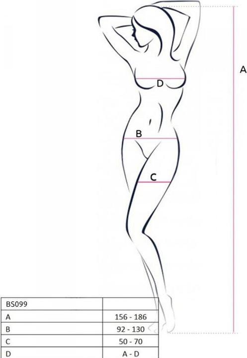 Produktbild Passion Bs099 Bodystocking Negro Talla Unica (One Size)