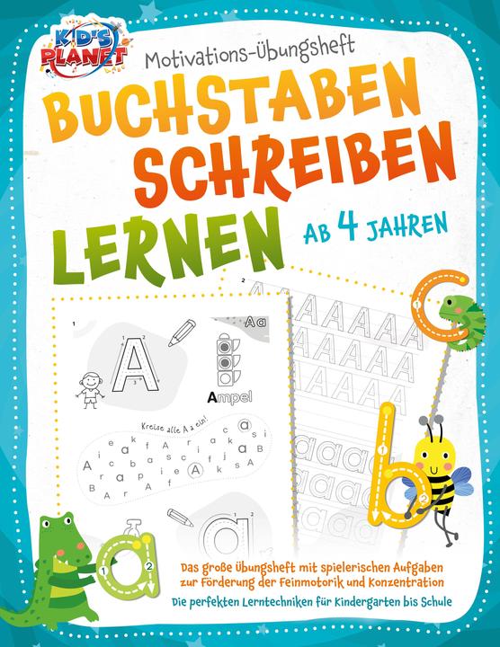 Produktbild Elektrobock BUCHSTABEN SCHREIBEN LERNEN ab 4 Jahren: Das grosse Übungsheft mit spielerischen Aufgaben zur Fö (Deutsch, Emma Lavie, 2023)