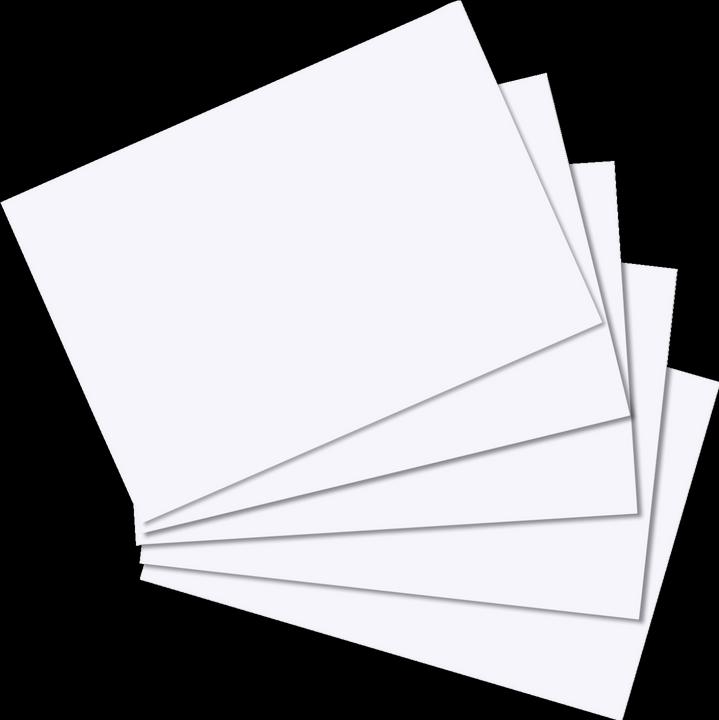 Actual product image Magni herlitz index card A8, blank, white, 100 pieces (A8, 170 g/m², 100 x)