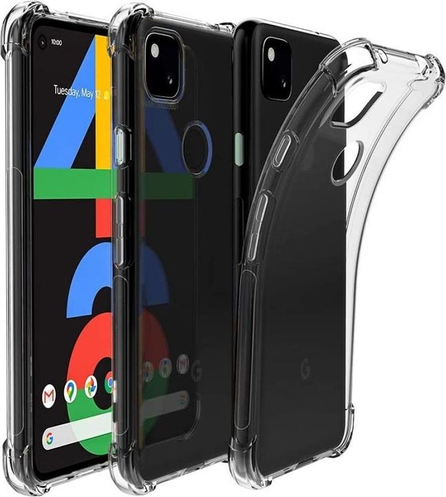 Produktbild Screenguard Google Pixel 4a Hülle Crystal Soft Airbag Bumper (Google Pixel 4a)