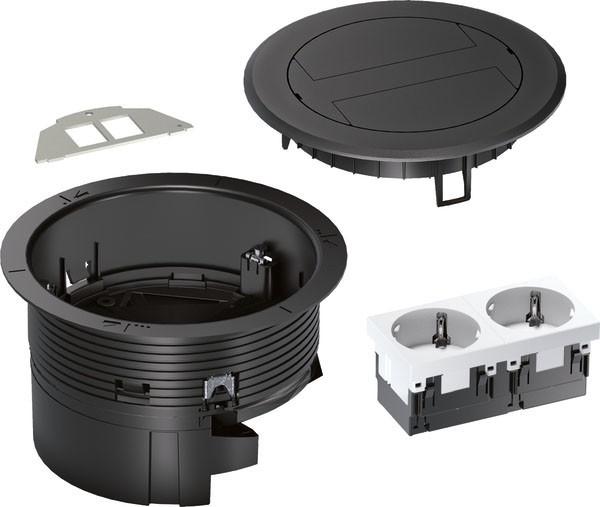Hager Installationsdose R02, 2xSCHUKO Keystone