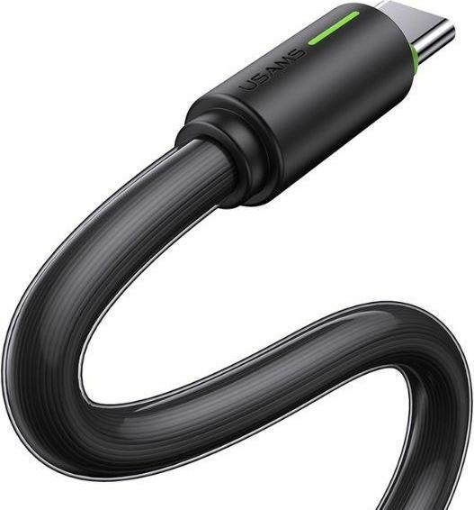 Actual product image Usams Cable USB-C 3A YU Series 1m USB-C/USB-C czarny/black SJ732USB01 (US-SJ732 ) (1 m, USB 3.2 Gen 1, 18 W)