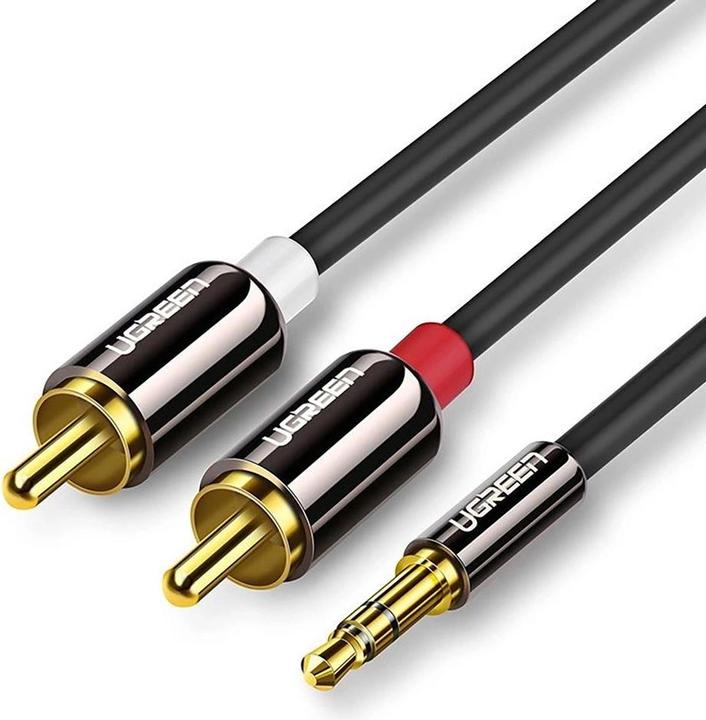 Produktbild Ugreen Kabel jack na 2RCA (Cinch) 3,5mm 1m (černý) (1 m)