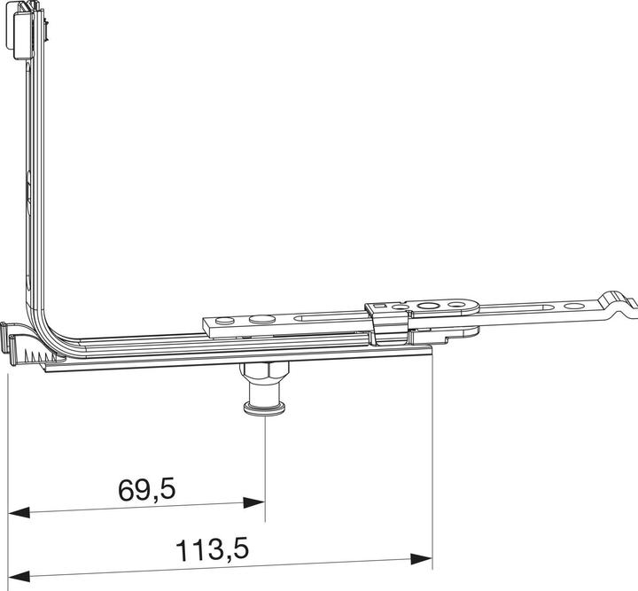 Image du produit Maco MM Renvoi d'angle pour seuil 18L, FFB 260-1800 mm, argent (209881)