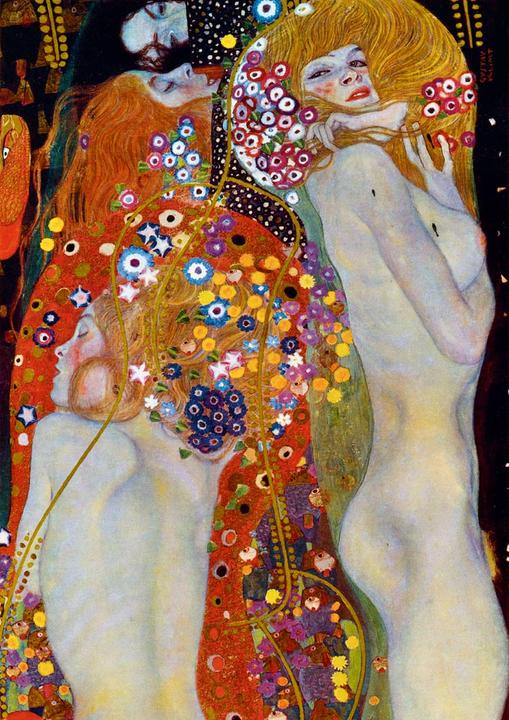 Actual product image Bluebird Puzzle 1000 Water Snakes, II Gustav Klimt (1000 pieces)