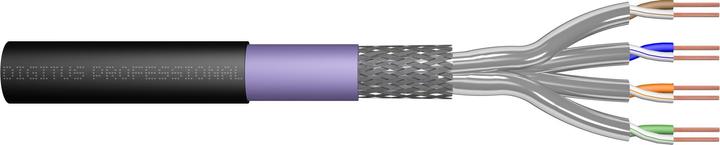 Actual product image Assmann CAT 7 S-FTP PiMF installation cable raw length 500 m drum AWG 23/1 1200 MHz outdoor PE simp (S/FTP, CAT7, 500 m)