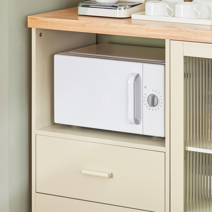 Produktbild SoBuy Sideboard mit 2 Glastüren (120 x 40 x 90 cm)