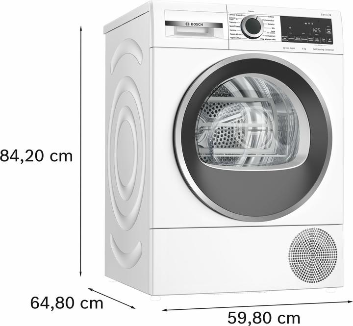 Produktbild Bosch Hausgeräte Serie 6 AutoDry Wärmepumpentrockner ITModell (9 kg, Links)