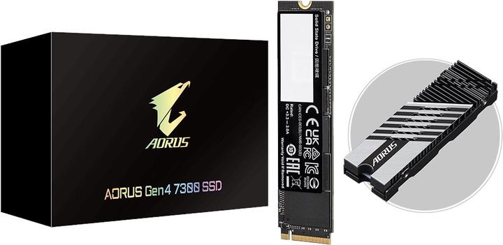 Actual product image Gigabyte Aorus Gen4 7300 (1000 GB, M.2 2280)