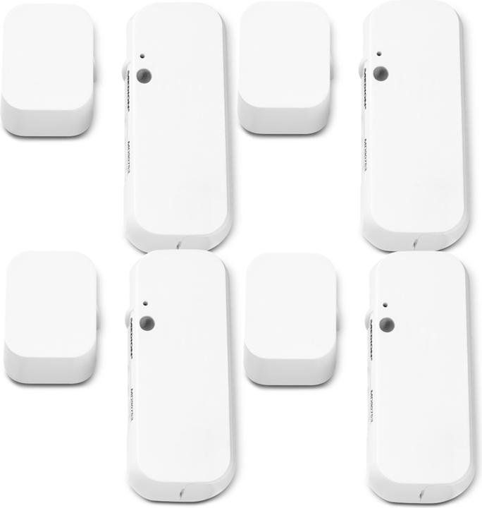 Produktbild Medion P85754 Smart Home Starter Set (lock, adapter plug, 4x door / window contact, smoke detector