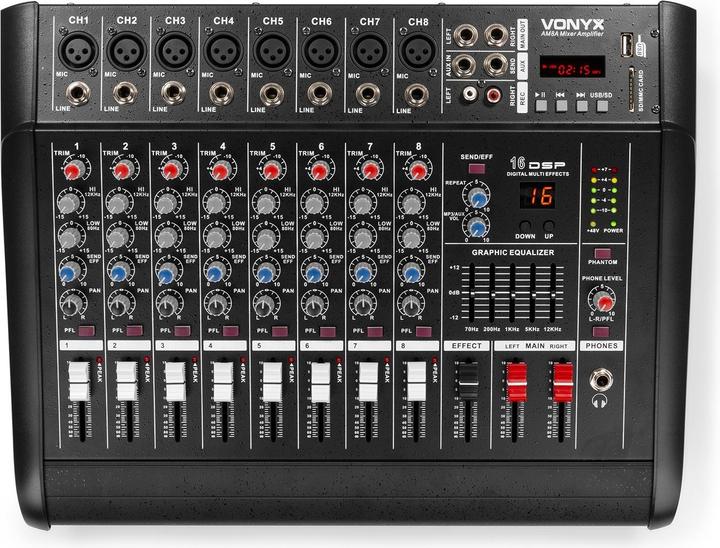Actual product image Vonyx AM8A (Studio- and Livemixer)