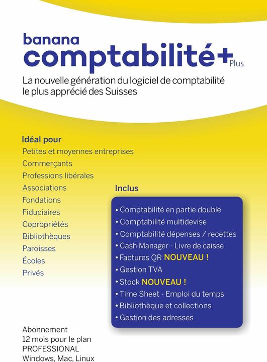 Immagine prodotto Banana Comptabilité Plus (12 mesi)