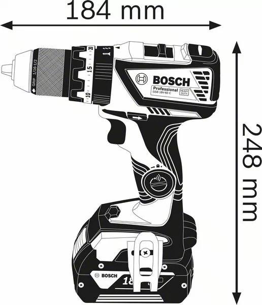 Produktbild Bosch Professional Gsb 18v-60 C (Akkubetrieb)