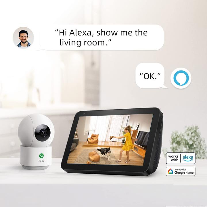 Actual product image Aosu 2K Indoor Surveillance Camera (1920 x 1080 Pixels)