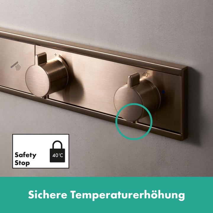Actual product image hansgrohe Hand-sized Rainfinity RainSelect thermostat concealed for 5 consumers