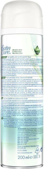 Produktbild Gillette Venus Satin Care Aloe Vera (200 ml, Rasierschaum)